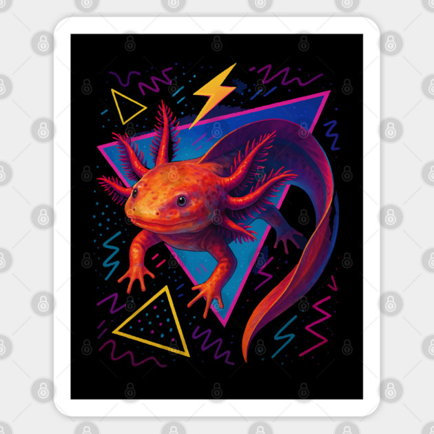 Retro Neon Lesser Siren Sticker by Reptiq's Store