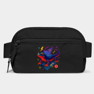 Retro Neon Fire Bellied Newt Bag