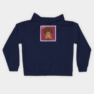 Liberty Bell Stamp Illustration Kids Hoodie