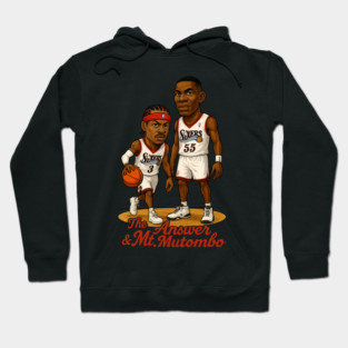 Allen Iverson & Dikembe Mutombo Sixers Shirt design Hoodie