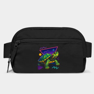 Retro Neon Yellow Bellied Slider Turtle Bag