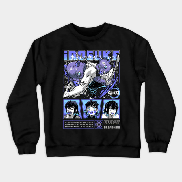 Kimetsu no Yaiba - Inosuke Hashibira Crewneck Sweatshirt by Otaku Vibes