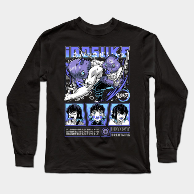 Kimetsu no Yaiba - Inosuke Hashibira Long Sleeve T-Shirt by Otaku Vibes