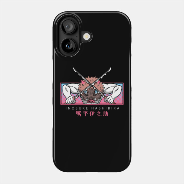 Demon Slayer Inosuke Beast Breathing Pose Phone Case by Otaku Vibes