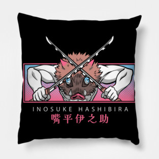 Demon Slayer Inosuke Beast Breathing Pose Pillow