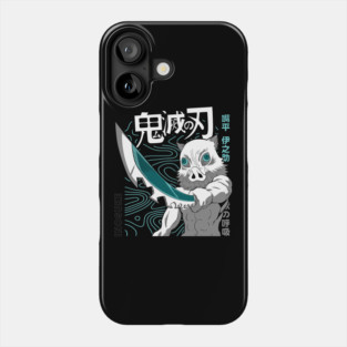 Demon Slayer Inosuke Hashibira Battle Stance Phone Case