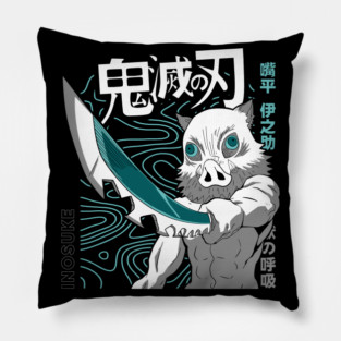 Demon Slayer Inosuke Hashibira Battle Stance Pillow