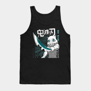 Demon Slayer Inosuke Hashibira Battle Stance Tank Top