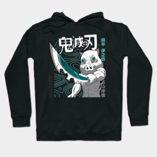 Demon Slayer Inosuke Hashibira Battle Stance Hoodie