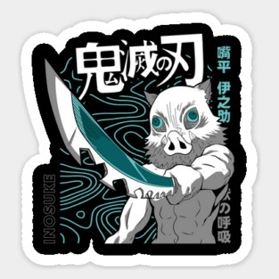 Demon Slayer Inosuke Hashibira Battle Stance Magnet