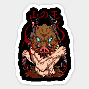 Demon Slayer Inosuke Dual Blade Fury Magnet