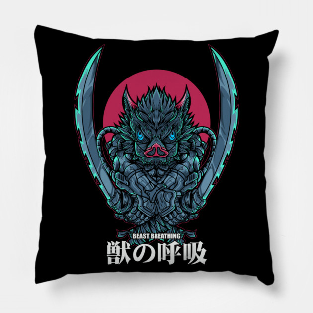 Demon Slayer Inosuke Boar Head Power Pillow by Otaku Vibes