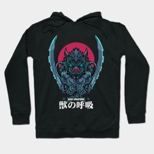 Demon Slayer Inosuke Boar Head Power Hoodie