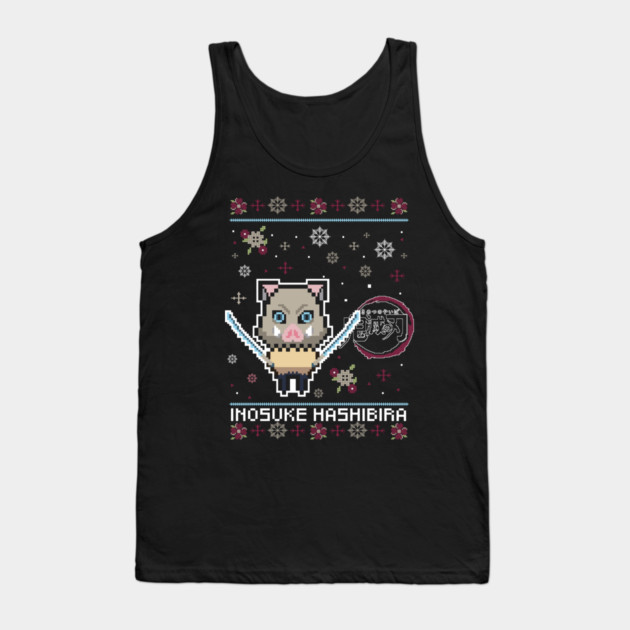 Chibi Inosuke - Demon Slayer Tank Top by Otaku Vibes