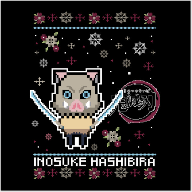 Chibi Inosuke - Demon Slayer Wall Art by Otaku Vibes