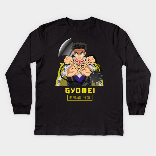 Gyomei Himejima | Kimetsu no Yaiba Kids Long Sleeve T-Shirt by Otaku Vibes