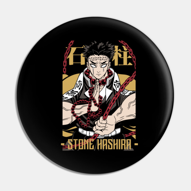 Demon Slayer Gyomei Stone Hashira Art Pin by Otaku Vibes