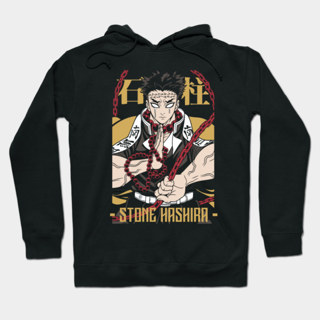 Demon Slayer Gyomei Stone Hashira Art Hoodie by Otaku Vibes