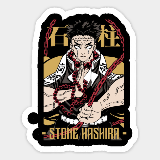 Demon Slayer Gyomei Stone Hashira Art Magnet by Otaku Vibes