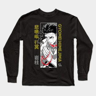 Gyomei Stone Hashira - Demon Slayer Art Long Sleeve T-Shirt