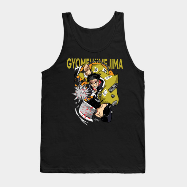 Demon Slayer Gyomei Stone Breathing Aura Tank Top by Otaku Vibes