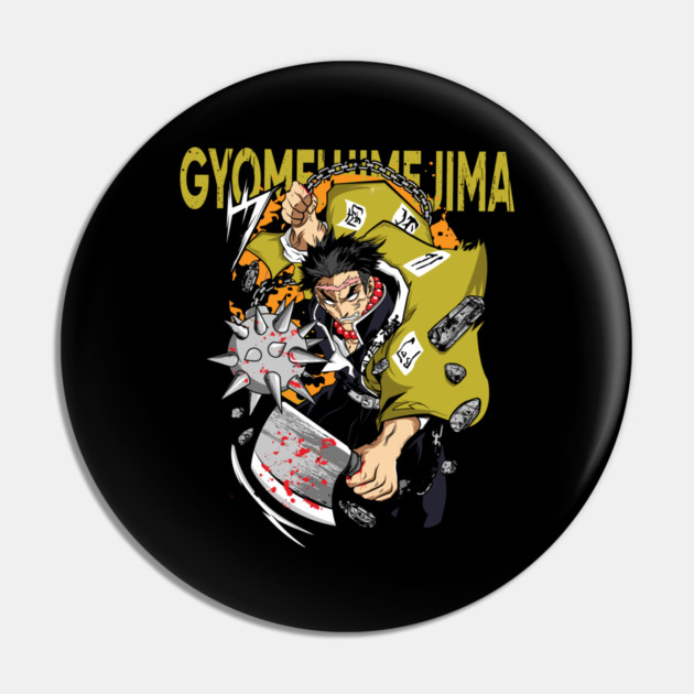 Demon Slayer Gyomei Stone Breathing Aura Pin by Otaku Vibes