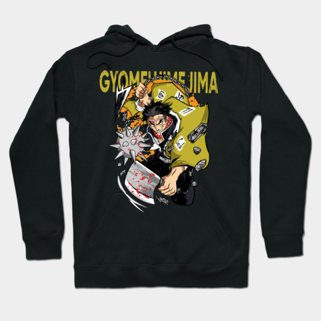 Demon Slayer Gyomei Stone Breathing Aura Hoodie by Otaku Vibes