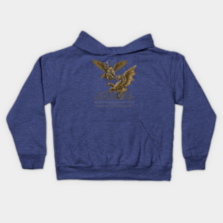 Saint Michael Archangel and the Dragon God's Love and The Promise of Salvation Kids Hoodie