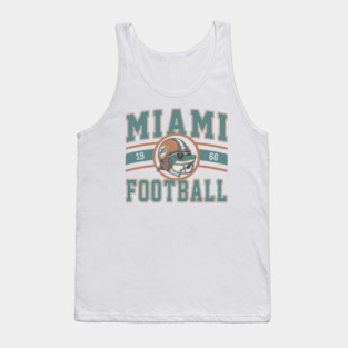 Miami Football Vintage Miami Dolphins M5181 Tank Top