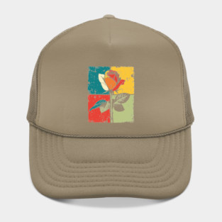 Graphic Rose Pop Art | Modern Floral for Kids Hat