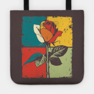 Graphic Rose Pop Art | Modern Floral for Kids Tote