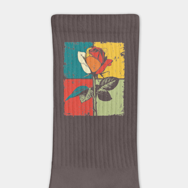 Graphic Rose Pop Art | Modern Floral for Kids by TuncGK