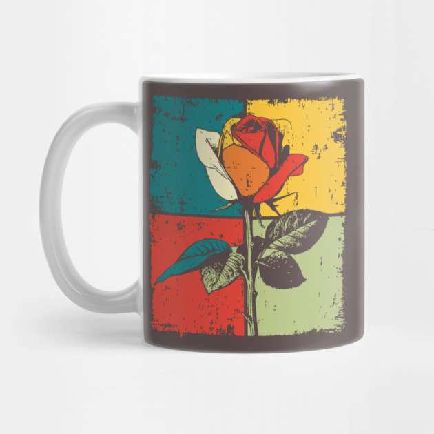 Graphic Rose Pop Art | Modern Floral for Kids by TuncGK