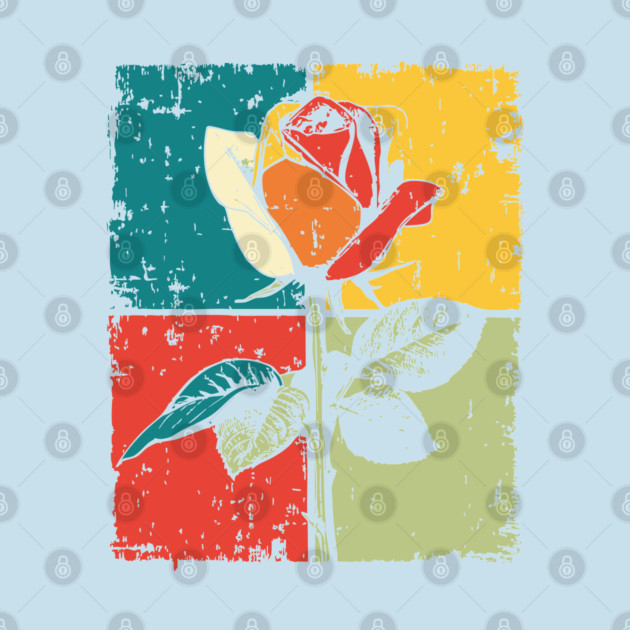 Graphic Rose Pop Art | Modern Floral for Kids by TuncGK