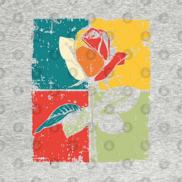 Graphic Rose Pop Art | Modern Floral for Kids by TuncGK