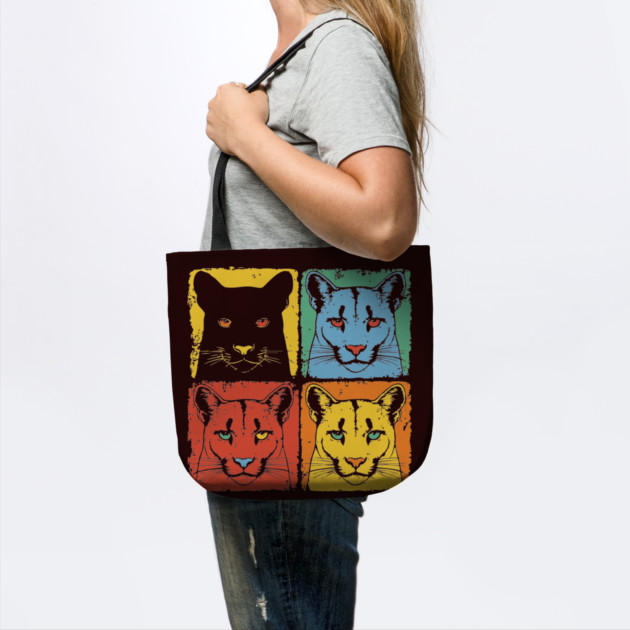 Cougar Pop Art Print for Kids Pop Art Style by TuncGK