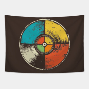 Retro Vinyl Record Pop Art | Music Lover Gift Tapestry