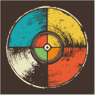 Retro Vinyl Record Pop Art | Music Lover Gift Posters and Art