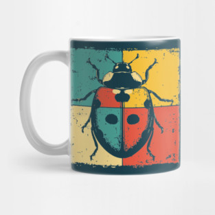 Graphic Ladybug Art | Pop Art Insect for Kids Mug
