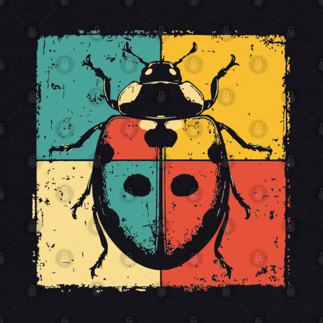 Graphic Ladybug Art | Pop Art Insect for Kids by TuncGK