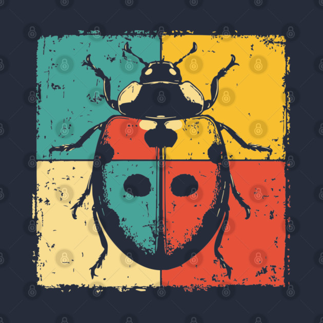 Graphic Ladybug Art | Pop Art Insect for Kids by TuncGK
