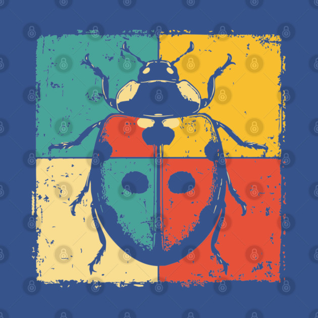 Graphic Ladybug Art | Pop Art Insect for Kids by TuncGK
