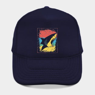 Great White Shark Pop Art | Cool Ocean Predator Hat
