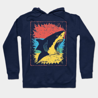 Great White Shark Pop Art | Cool Ocean Predator Hoodie