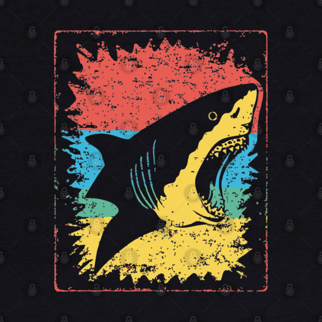 Great White Shark Pop Art | Cool Ocean Predator by TuncGK