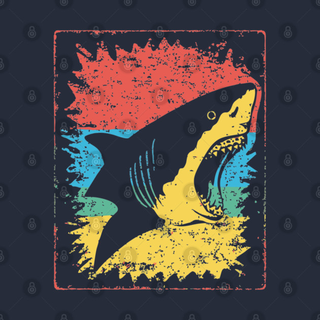 Great White Shark Pop Art | Cool Ocean Predator by TuncGK