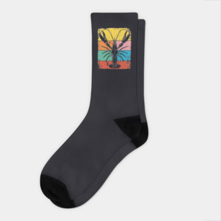 Colorful Mantis Shrimp Pop Art | Ocean Superpower Socks