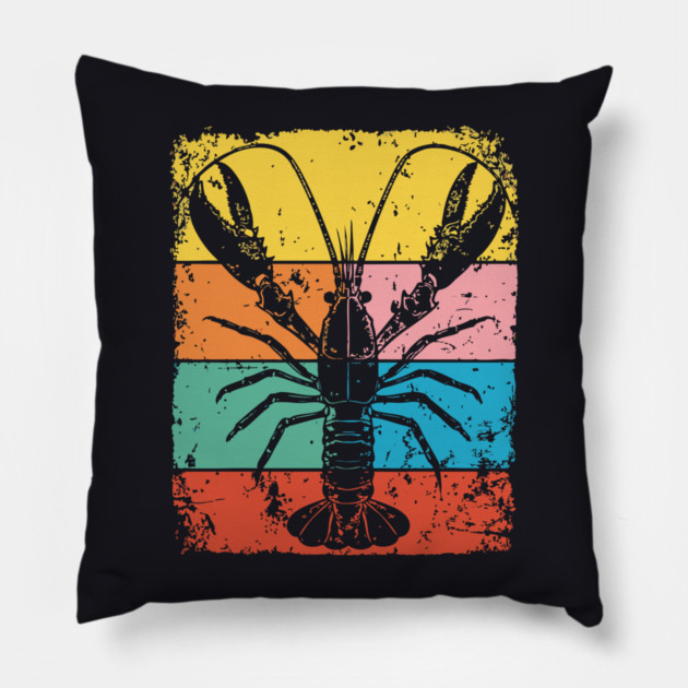 Colorful Mantis Shrimp Pop Art | Ocean Superpower Pillow by TuncGK