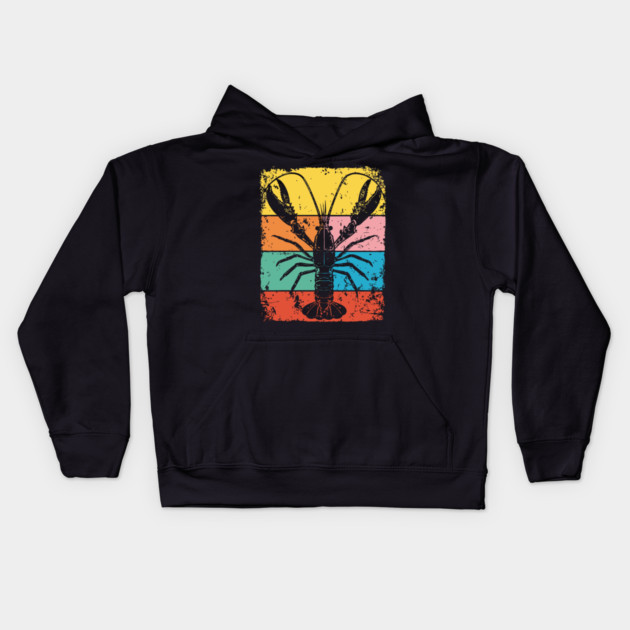 Colorful Mantis Shrimp Pop Art | Ocean Superpower Kids Hoodie by TuncGK