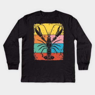 Colorful Mantis Shrimp Pop Art | Ocean Superpower Kids Long Sleeve T-Shirt